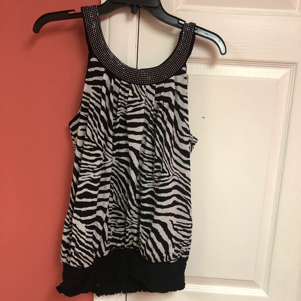 Large Madison Zebra Top